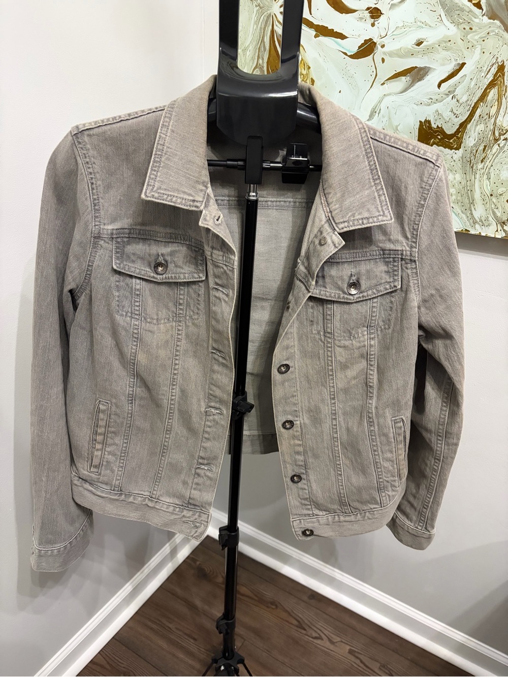 L.L. Bean Women's Light Gray Denim Jacket